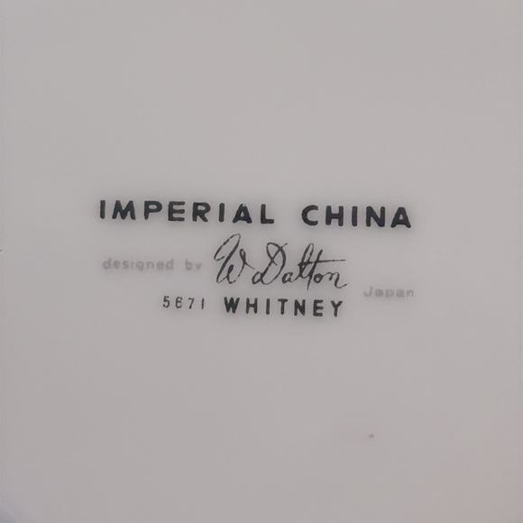 Saucer Imperial by W Dalton "Whitney" 5671 Pattern Fine China 6.25" - Picture 3 of 5